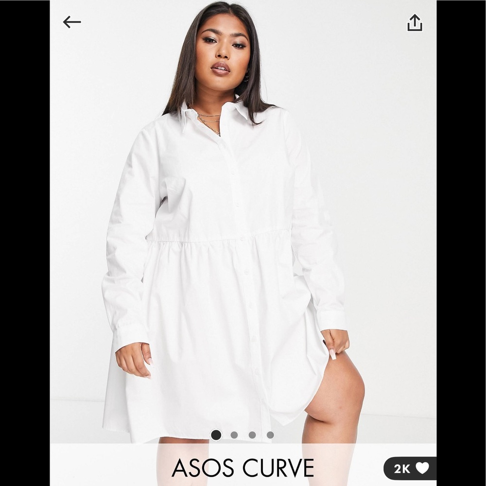 ASOS White Shirt Dress